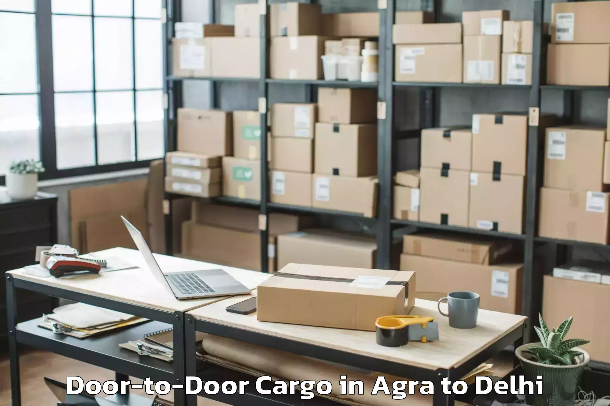 Hassle-Free Agra to Saraswati Vihar Door To Door Cargo